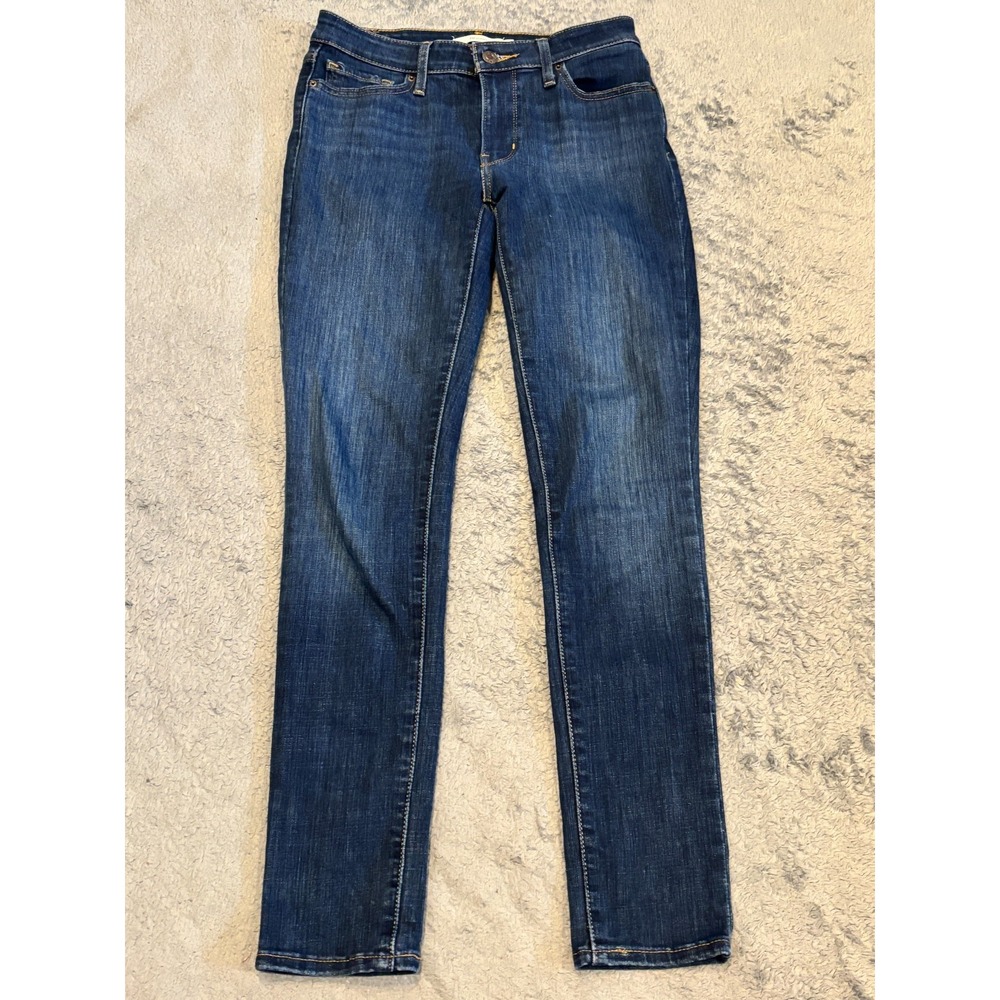 Levi's 711 Jeans Women's 26 Skinny Dark Wash Blue Denim Stretch Casual